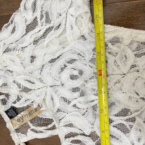 Eyeshadow Lace Peplum Top sz XS - Picture 10 of 12